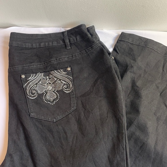 Black Avenue Denim Boot Leg NWT Sz 22T - Picture 1 of 5